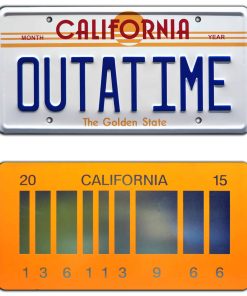 Back to The Future | Outatime + 2015 | Placas de Metal para