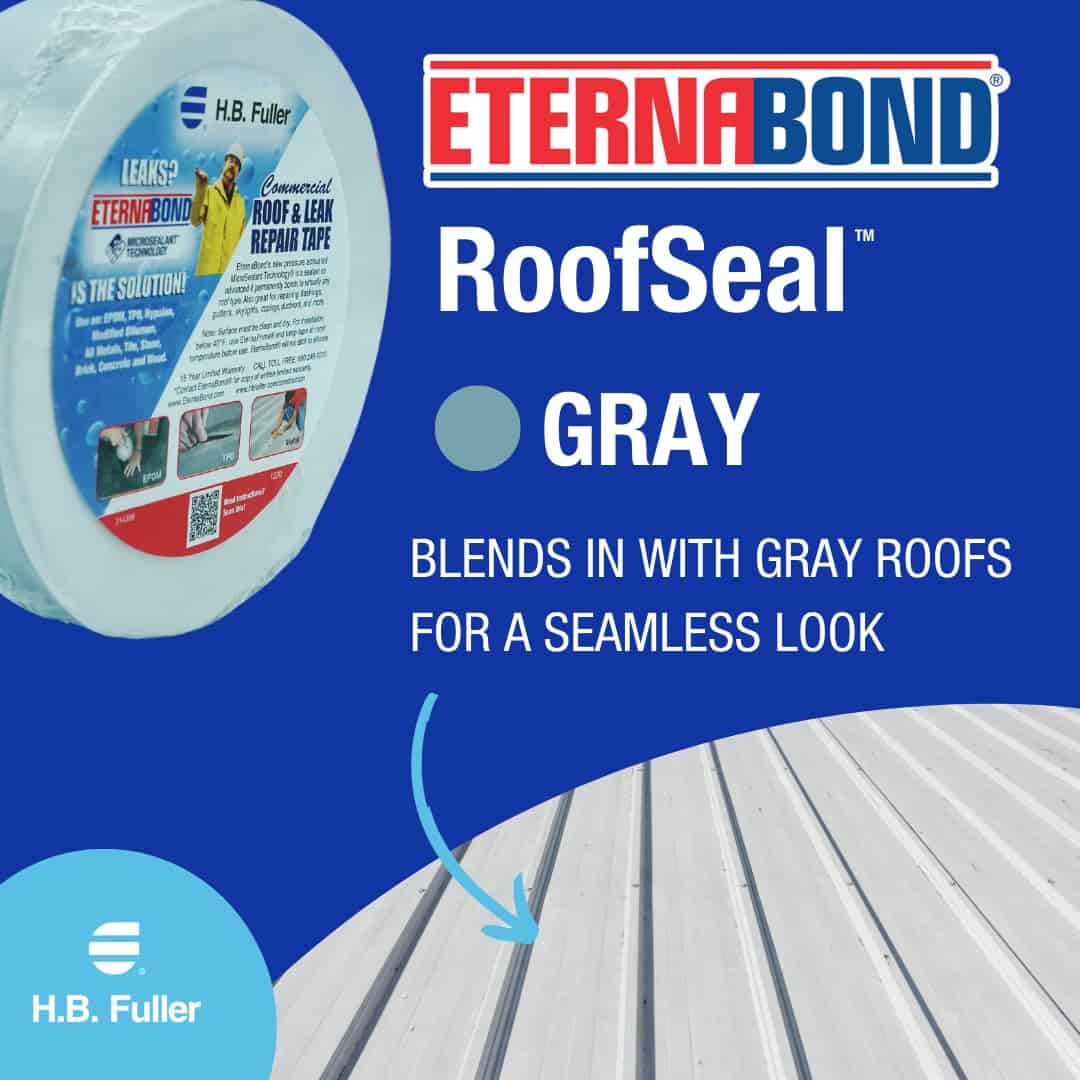 Cinta de reparación de techo EternaBond RoofSeal Gris 2" - Imagen 7