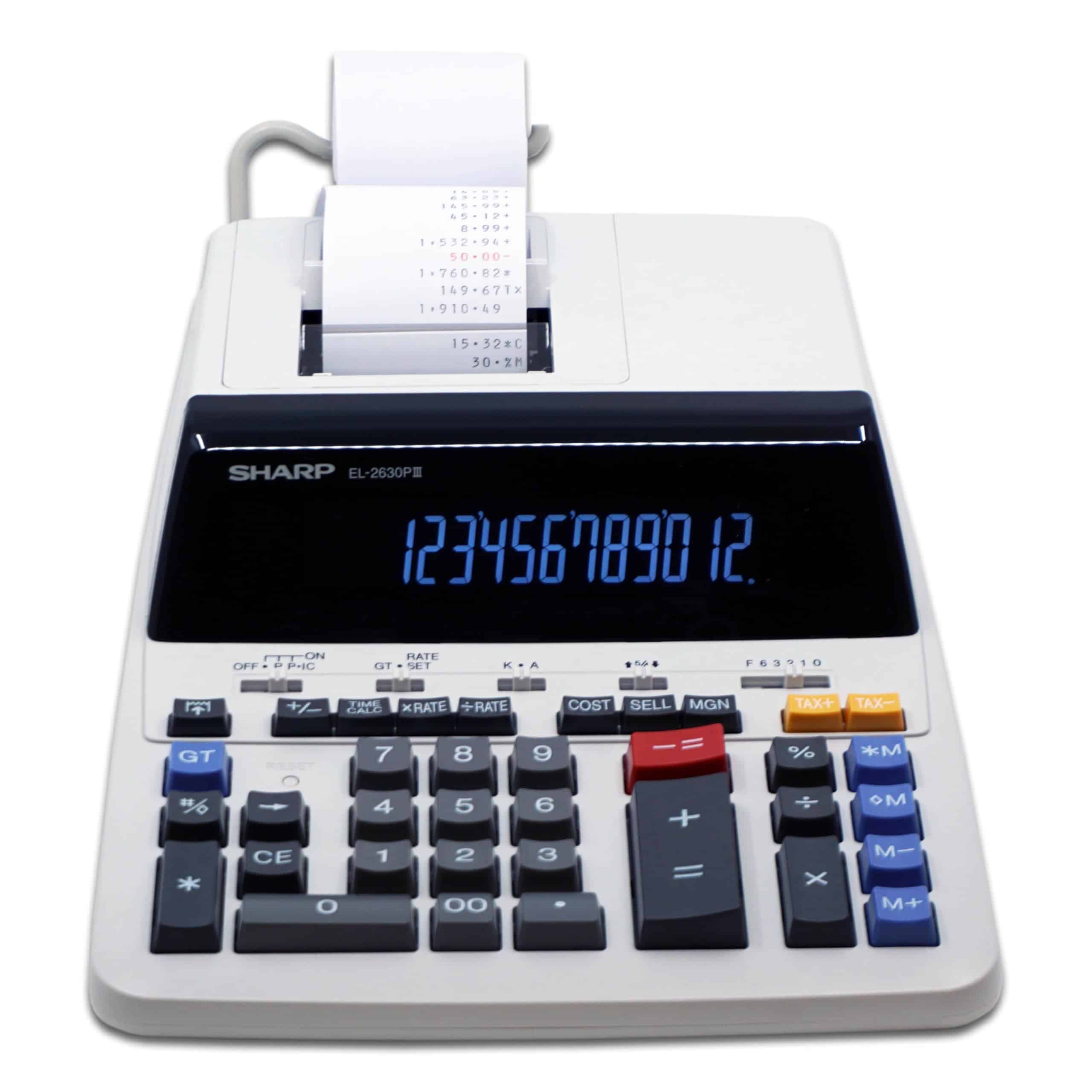 Calculadora Comercial de Impresión Sharp EL-2630PIII de 12