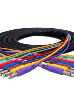 Hosa CPP-802 Serpiente de 8 canales 1/4 pulgadas TS Macho -