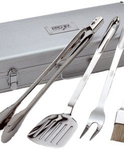 Juego de Herramientas de Barbacoa de -Plata