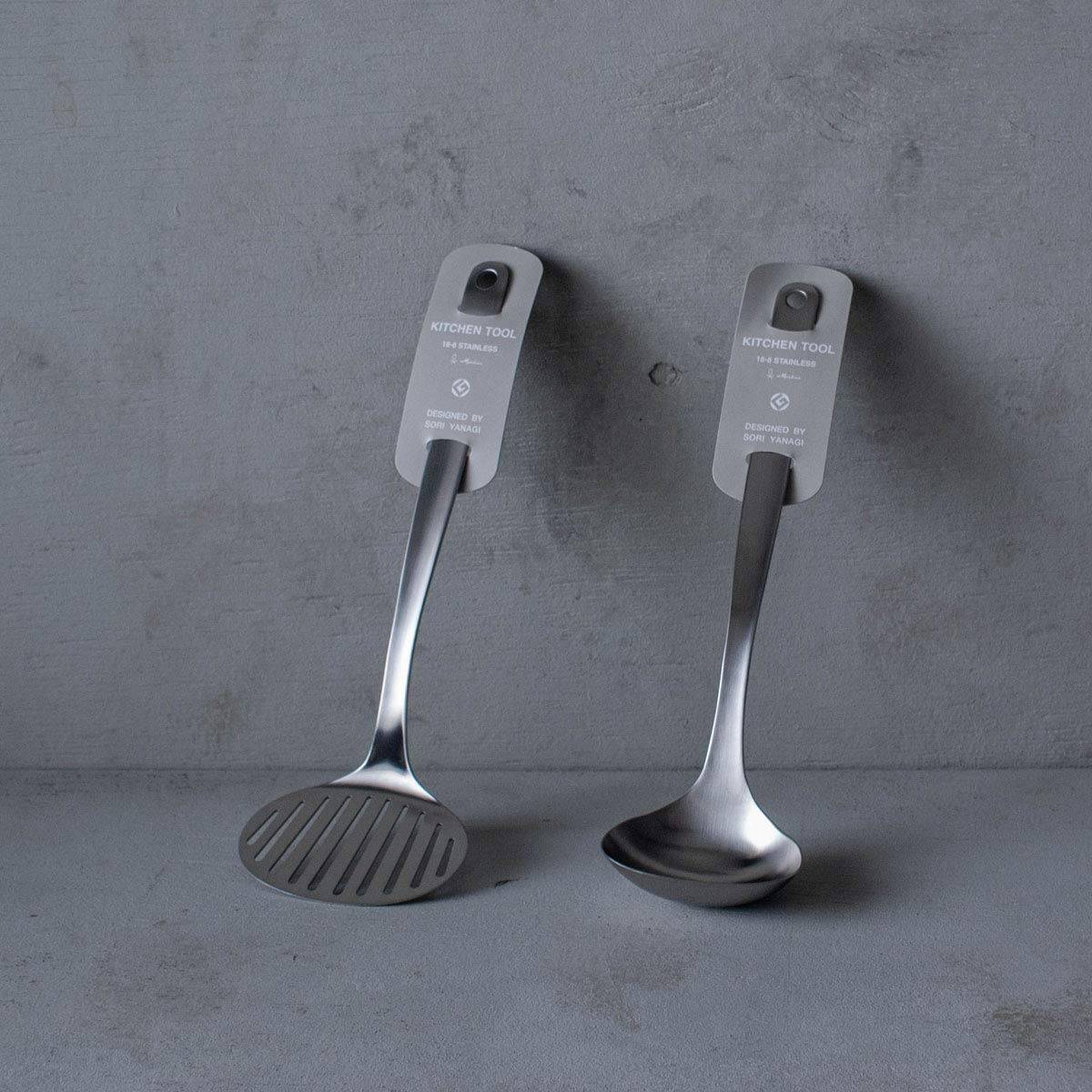 Espátula de vuelta de acero inoxidable Sori Yanagi fácil de - Imagen 6