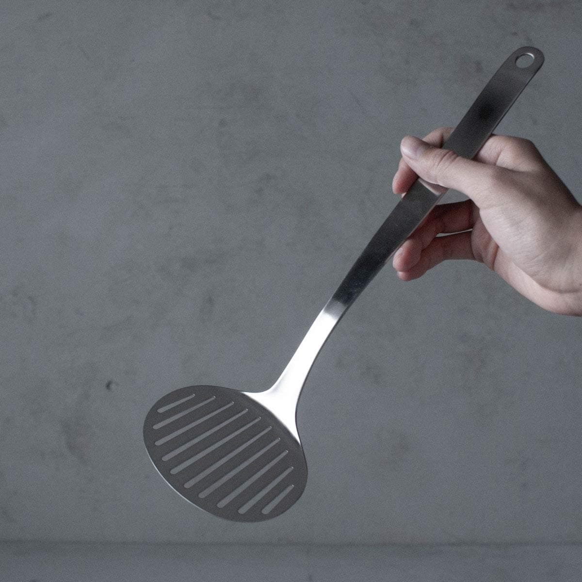 Espátula de vuelta de acero inoxidable Sori Yanagi fácil de - Imagen 5