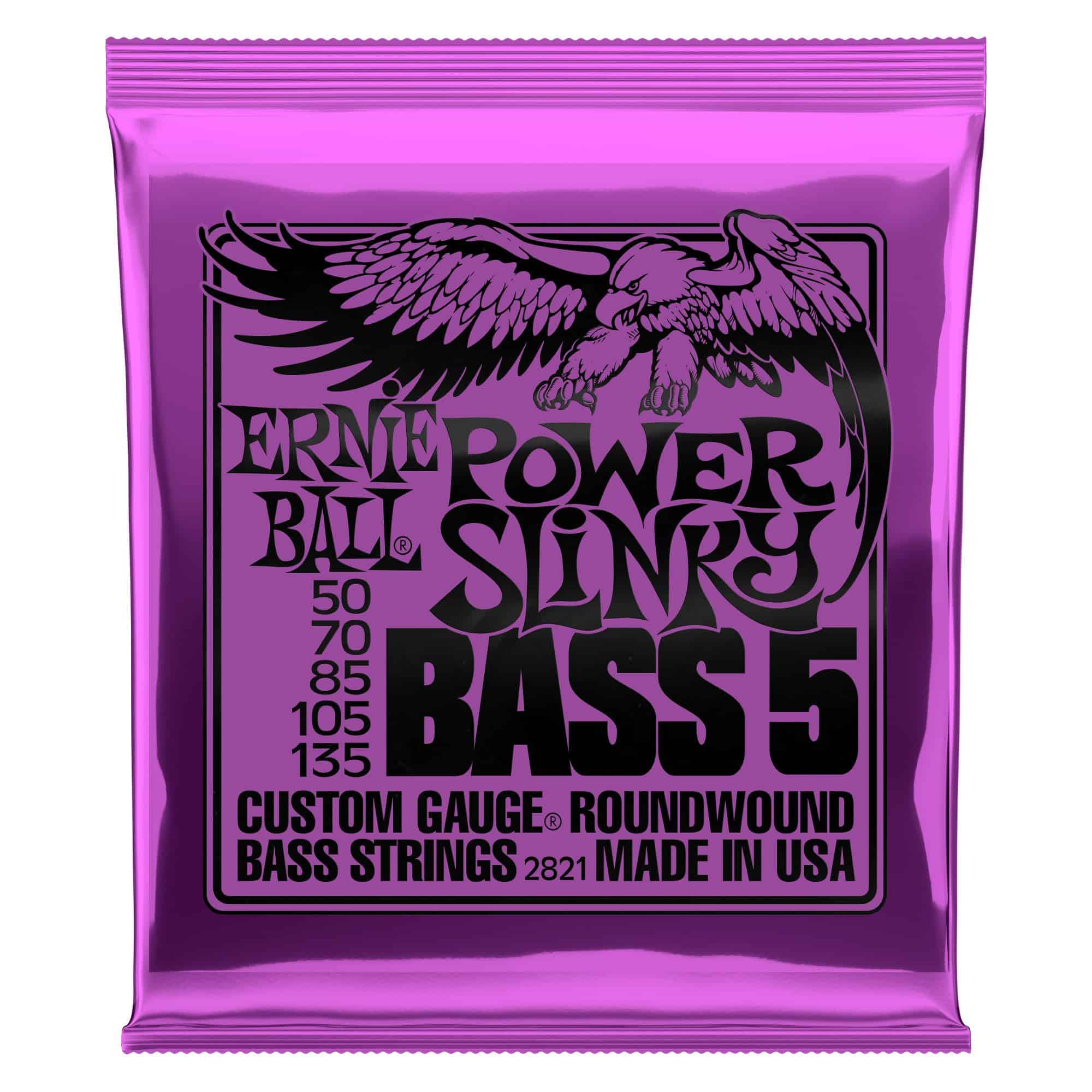 Ernie Ball 5-String Power Slinky Nickel Wound Bass Guitar