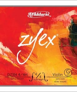 Cuerda de violín D'Addario Zyex 4/4 G Plata Pesado