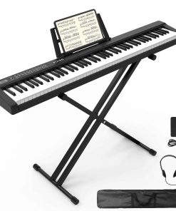 Piano Digital de 88 Teclas Tamaño Completo -Negro