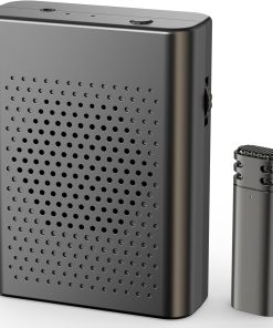 Amplificador de Voz Portátil con 2 Micrófonos Inalámbricos