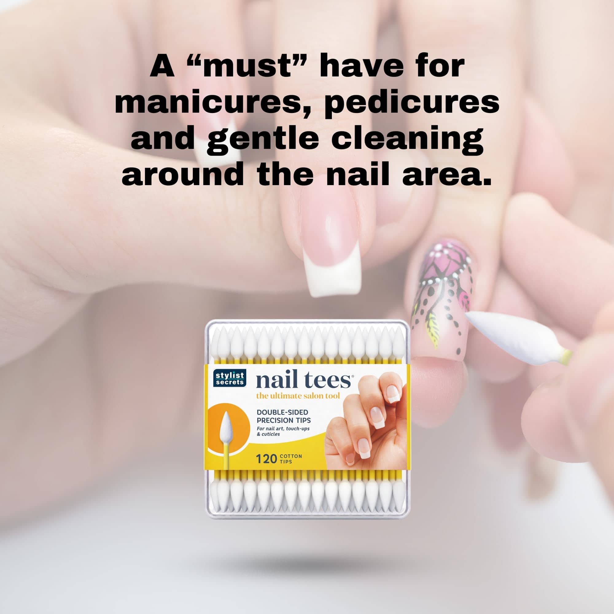 Fran Wilson NAIL TEES COTTON TIPS 120 Count (12 PACK) - La - Imagen 6