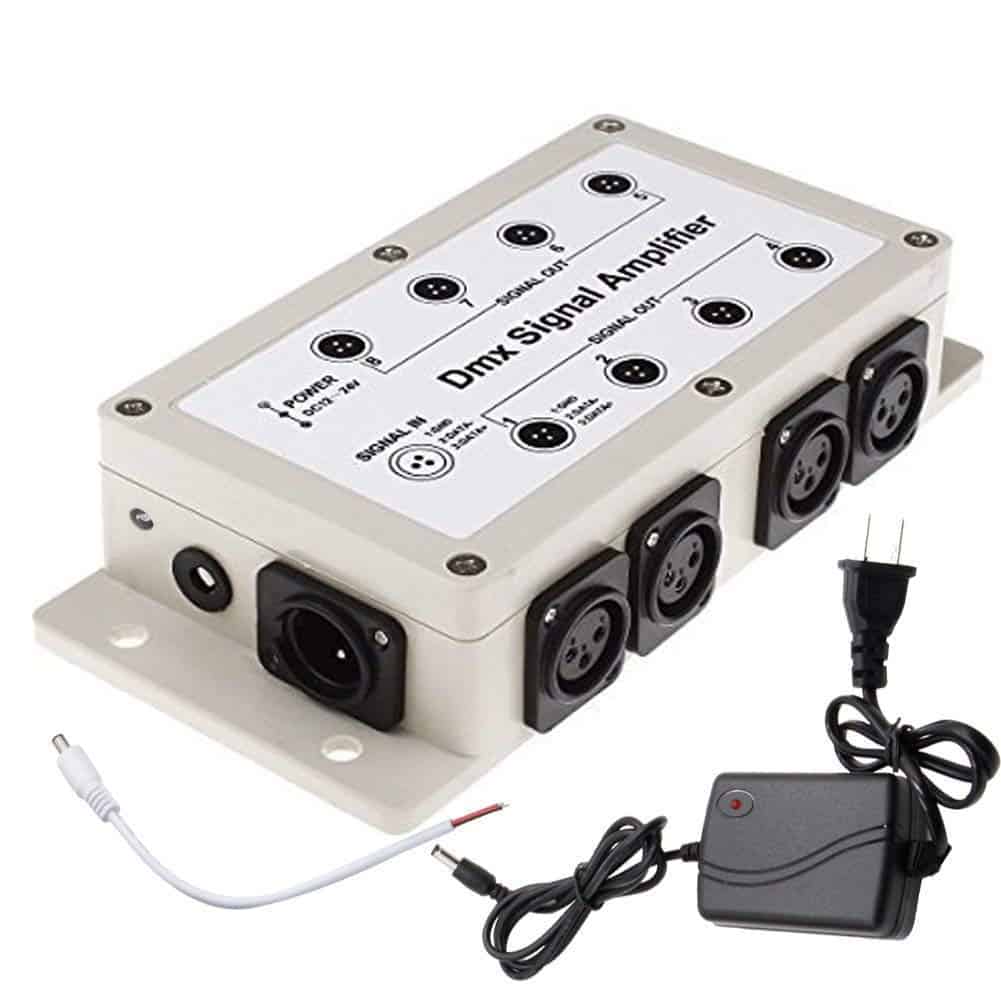 Amplificador Distribuidor de Señal LED DMX512 de RioRand 1