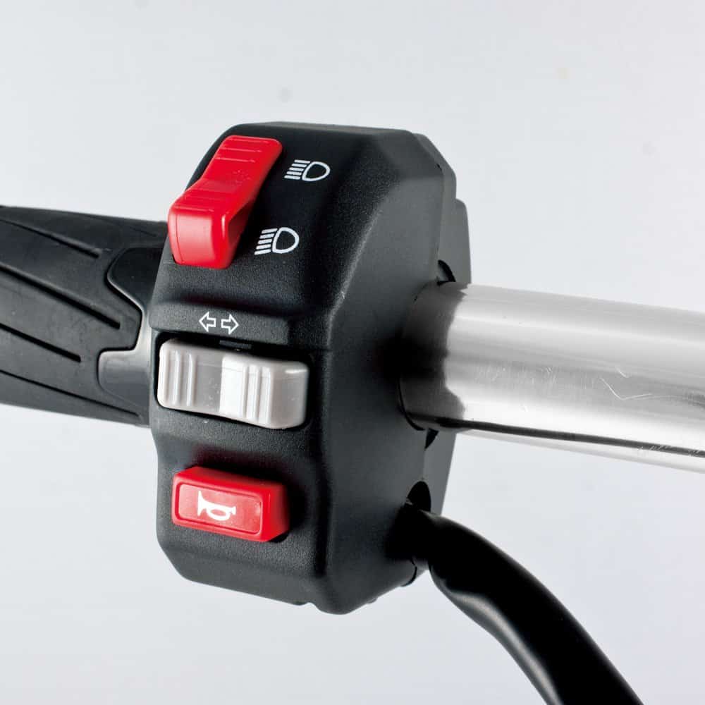 Interruptor de Control de Motocicleta KiWAV Negro Luz de