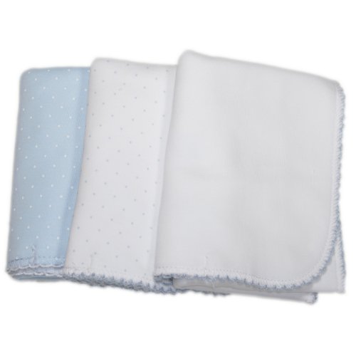 Kissy Kissy - Set de 3 Baberos - Lunares Azules - Talla