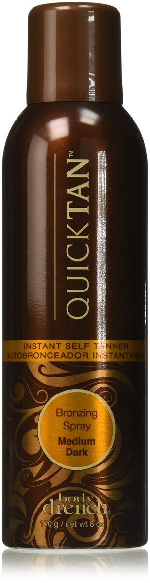 Body Drench Quick Tan Instant Self Tanning Spray, Medio