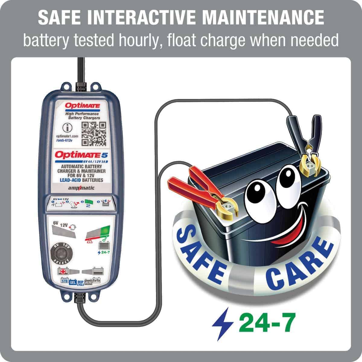 OptiMate 5 VoltMatic Cargador y Mantenedor de Batería - Imagen 6