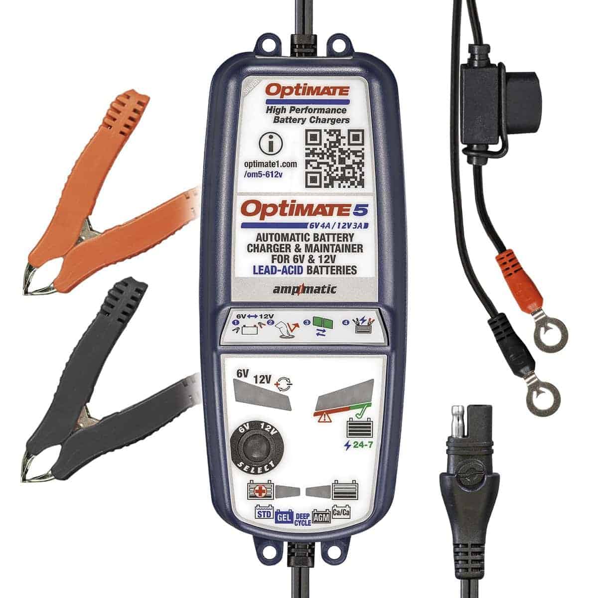 OptiMate 5 VoltMatic Cargador y Mantenedor de Batería