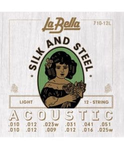 Cuerdas de Guitarra Acústica La Bella 710-12L de 12 Cuerdas