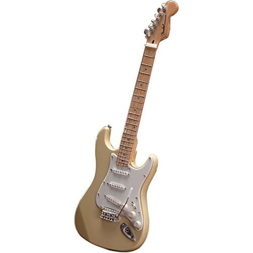 Réplica en miniatura de guitarra Fender Strat con acabado