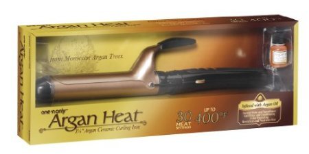 Rizador de pelo de calor de argán One N Only 1.25 pulgadas