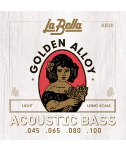 La Bella AB20 Cuerdas de bajo acústico de aleación dorada