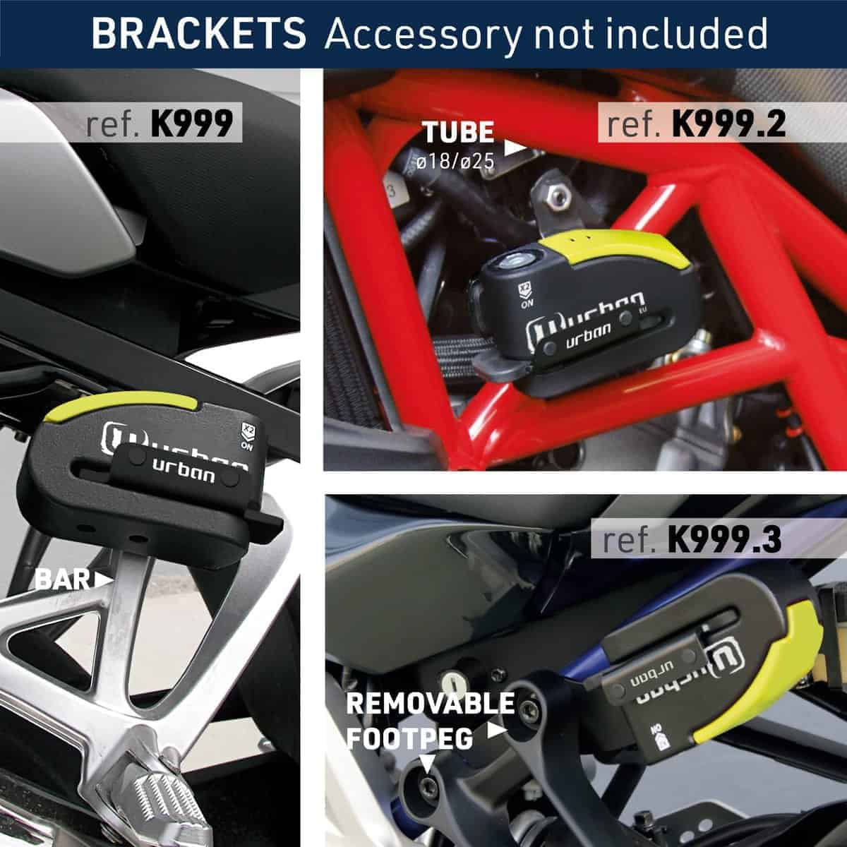 Bloqueo de Disco para Motocicleta Urban 999 con o Sin - Imagen 7