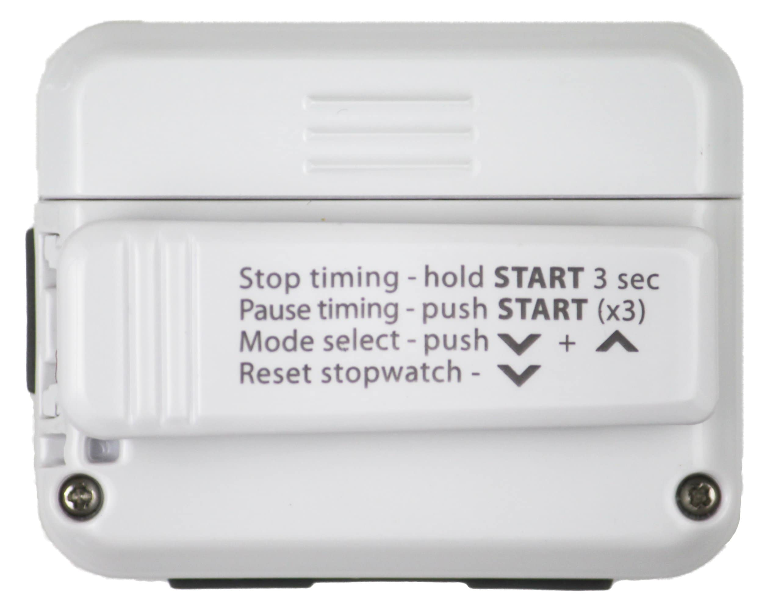 Gymboss Interval Timer and Stopwatch - Blanco/Gris Brillante - Imagen 4