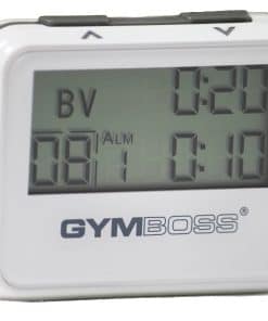 Gymboss Interval Timer and Stopwatch - Blanco/Gris Brillante