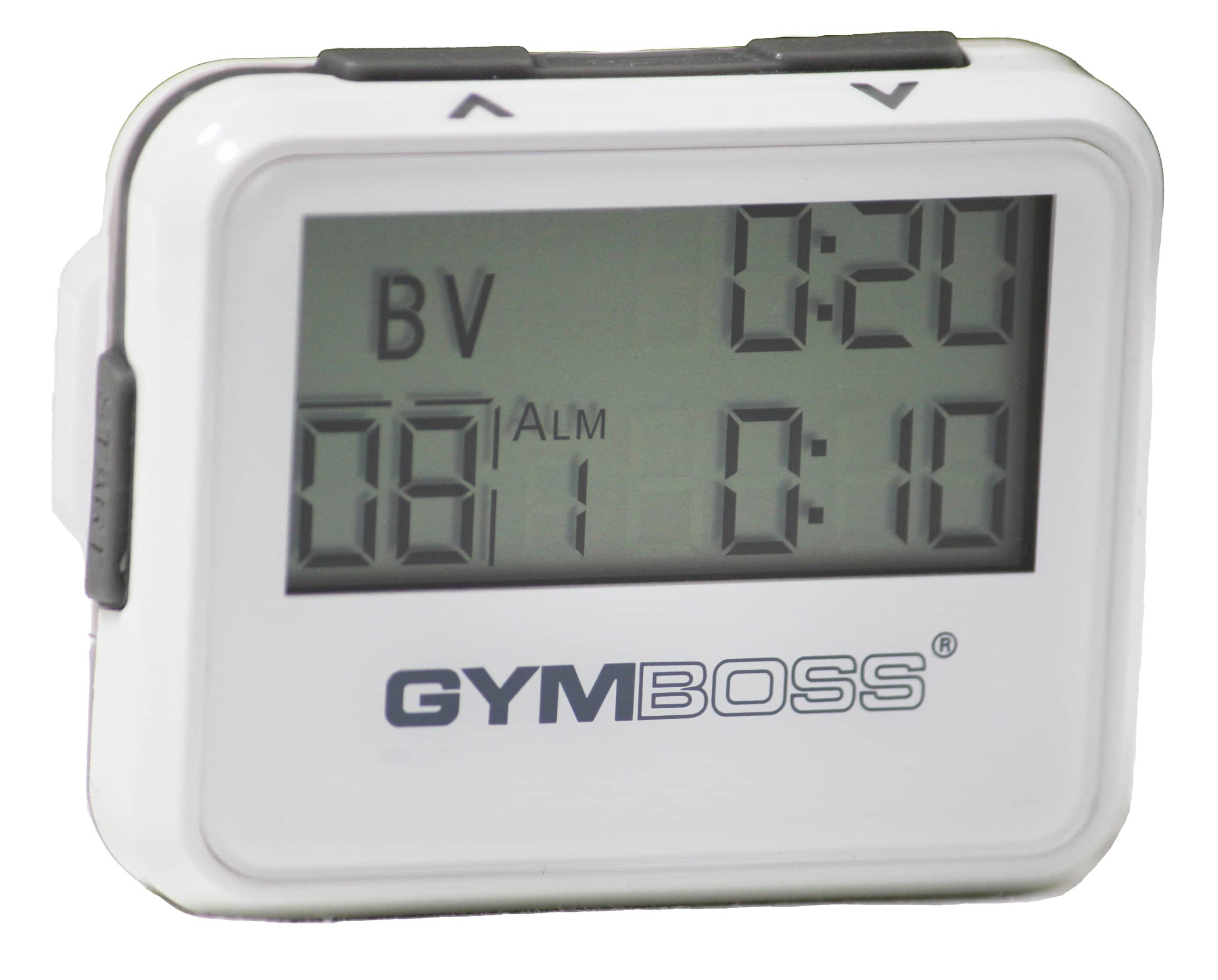 Gymboss Interval Timer and Stopwatch - Blanco/Gris Brillante