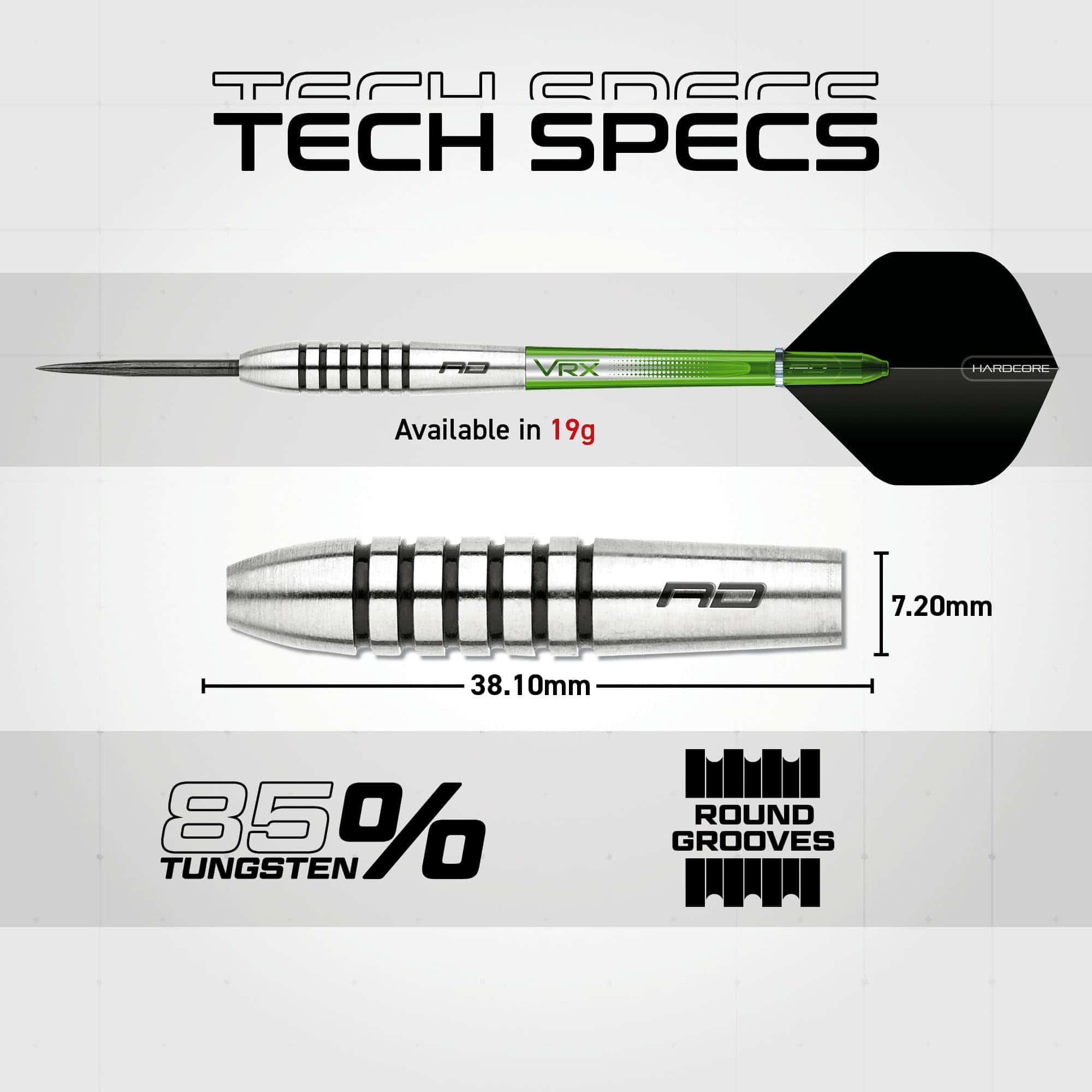 Juego de Dardos RED DRAGON Featherlite 9: Set de 19g de - Imagen 5