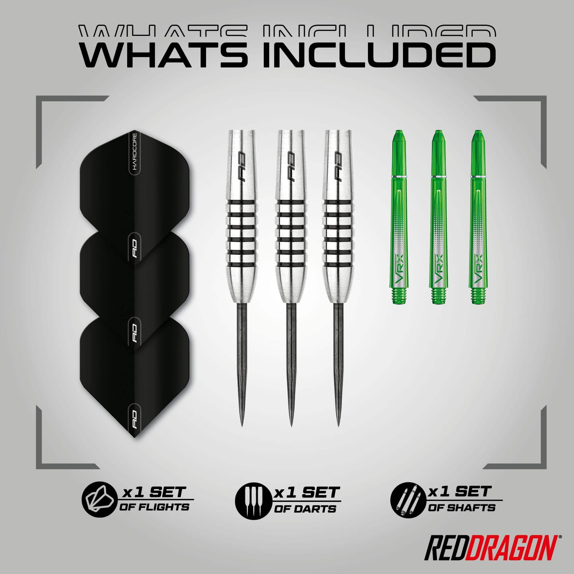Juego de Dardos RED DRAGON Featherlite 9: Set de 19g de - Imagen 3