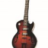 Guitarra eléctrica de color marrón Miniatura Réplica de