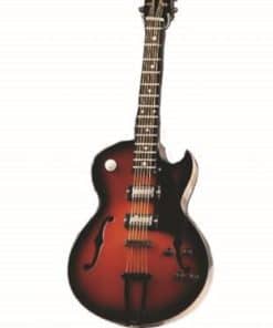 Guitarra eléctrica de color marrón Miniatura Réplica de