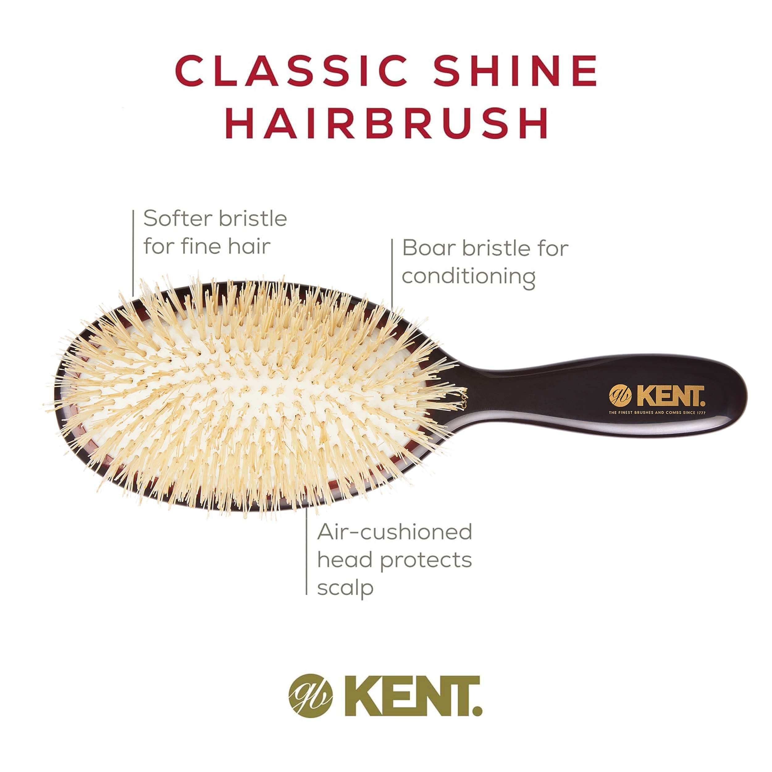 Cepillo Alisador Oval Mediano Kent CSGM 7.75" Classic Shine - Imagen 5