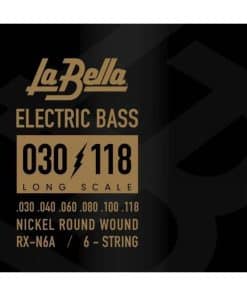 La Bella RX-N6A Juego de Cuerdas de Bajo Eléctrico de 6