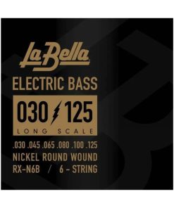 Cuerdas para bajo eléctrico de 6 cuerdas La Bella RX-N6B