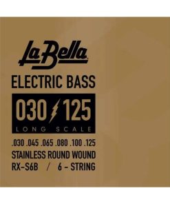 La Bella RX-S6B Cuerdas de Bajo Eléctrico de 6 Cuerdas con