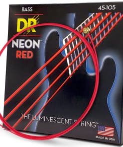 Cuerdas de bajo DR Hi-Def Neon Red Medium para Guitarra
