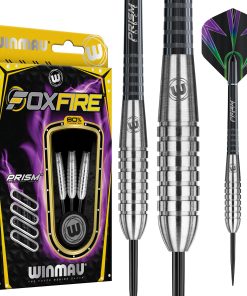 Winmau Foxfire 24g Dardos de Tungsteno con Vuelos y Ejes