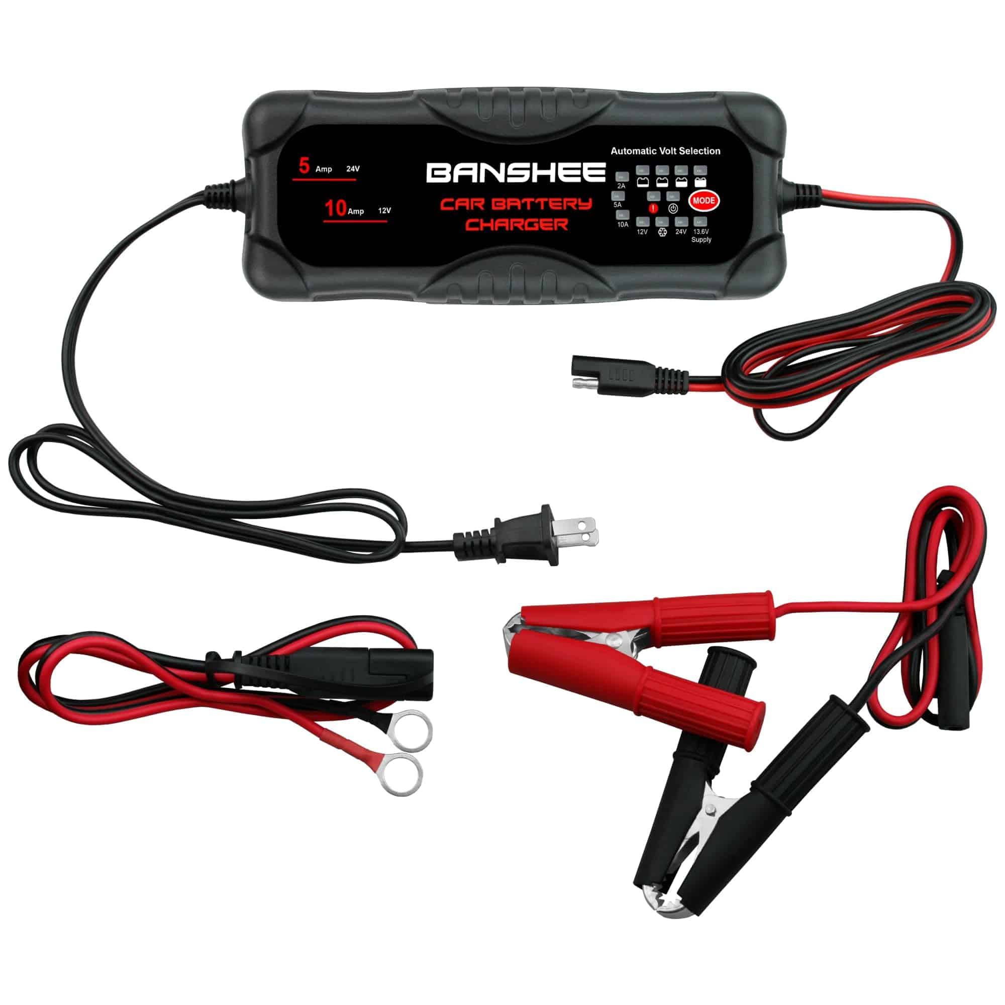Cargador de batería inteligente Banshee 12V 24V para auto,