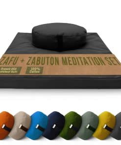 Set de cojín de meditación - Cojín grande ovalado Zafu