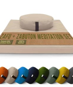 Juego de Almohadilla de Meditación - Cojín Oval Grande Zafu