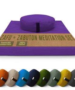 Set de Cojín de Meditación - Cojín Oval Grande Zafu Relleno