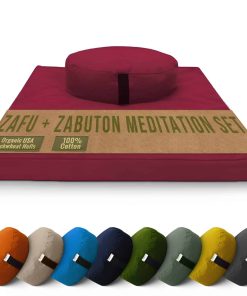 Juego de Almohada de Meditación - Almohada Oval Grande Zafu