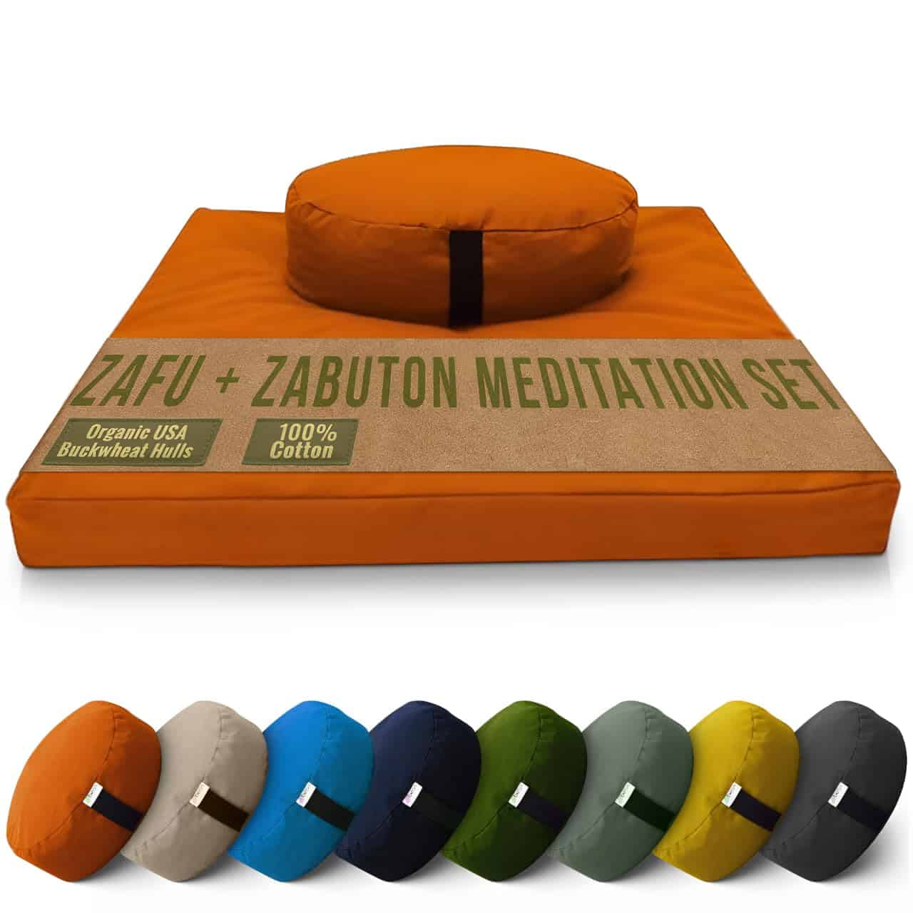 Conjunto de Cojín de Meditación - Almohadilla Oval Grande