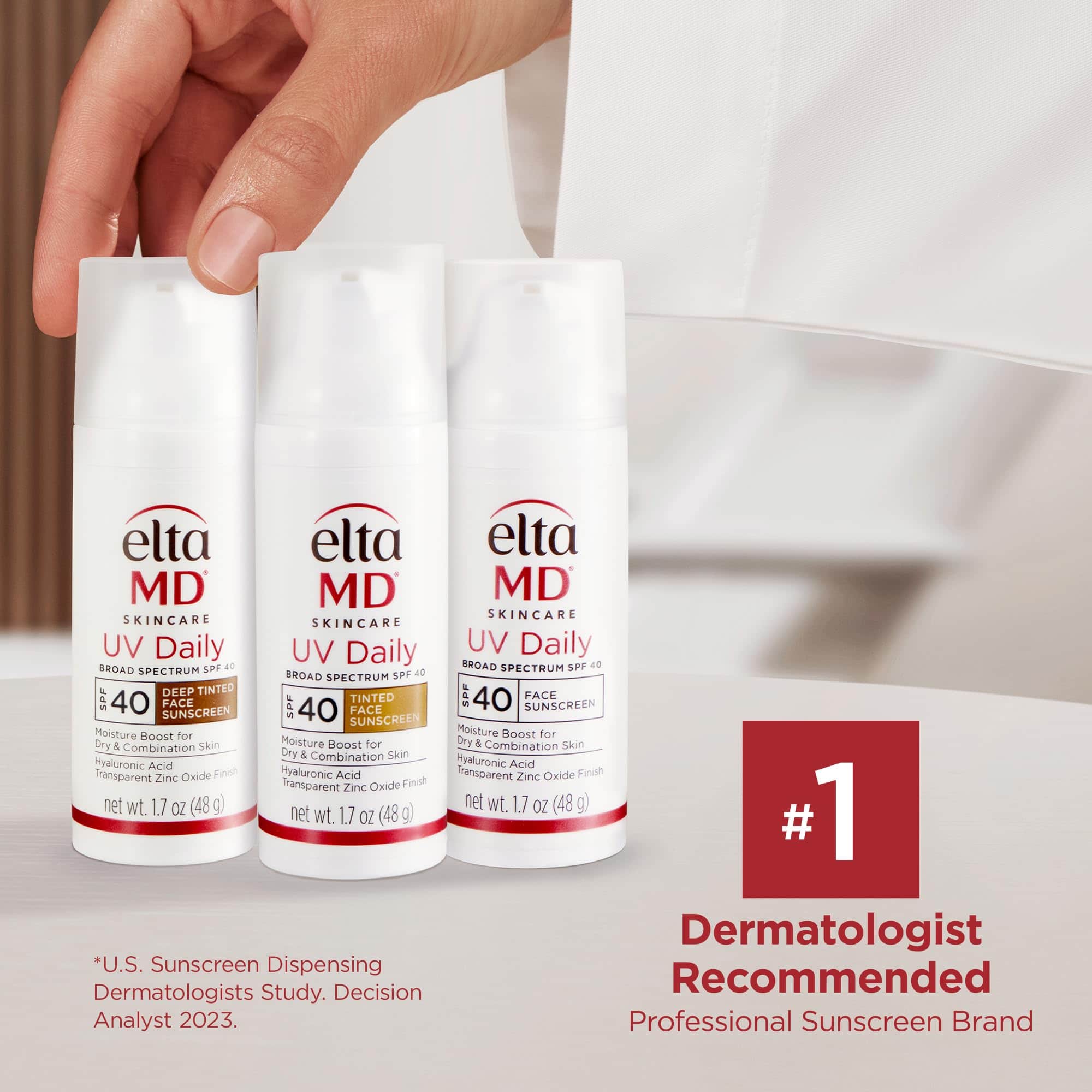 EltaMD UV Daily SPF 40 Crema Solar Facial Tintada Profunda, - Imagen 4