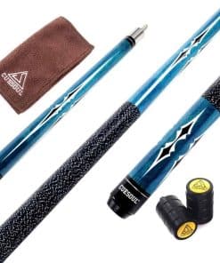 CUESOUL 58 Inch 19oz 1/2 Maple Billiard Stick Pool Cue Set