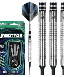 Dardos de tungsteno Winmau Sabotage 18g Softip con Prism
