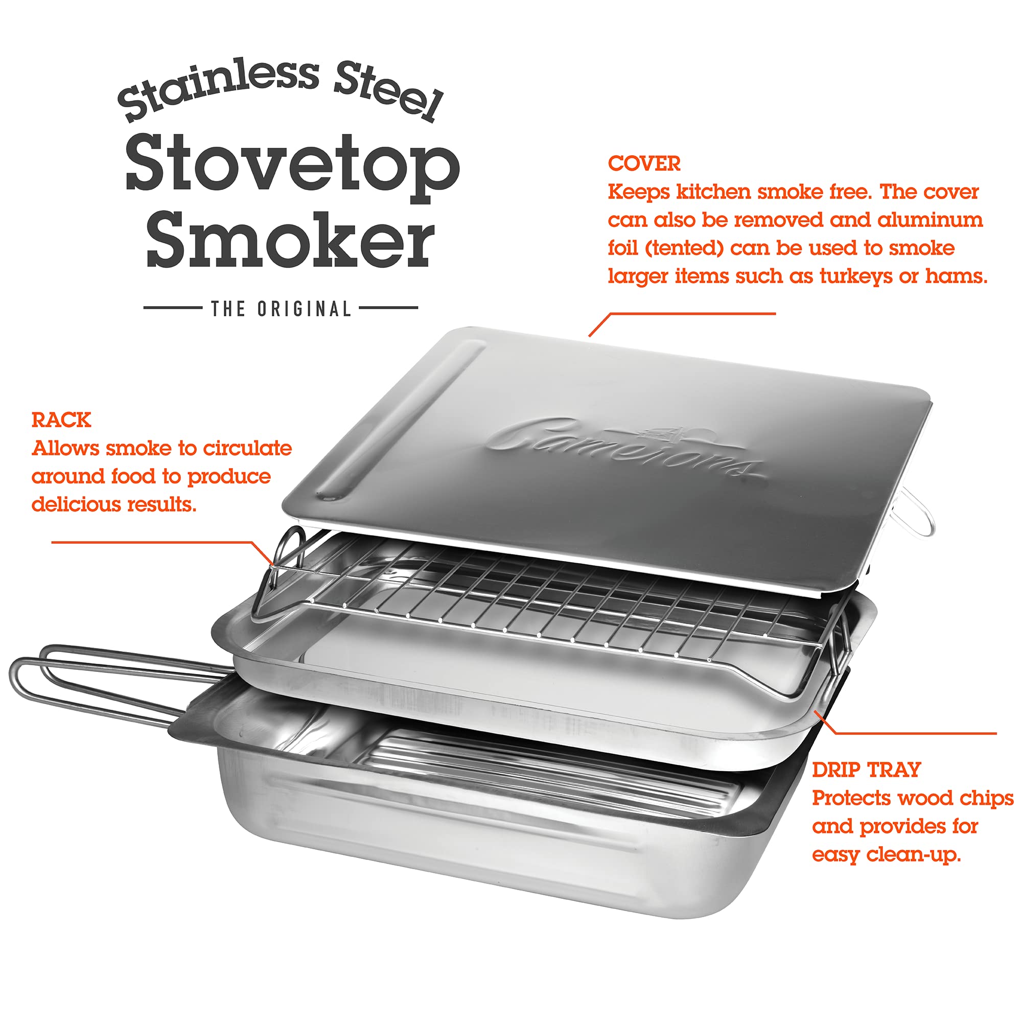 Ahumador Original de Cocina en la Estufa de Camerons - Set - Imagen 3