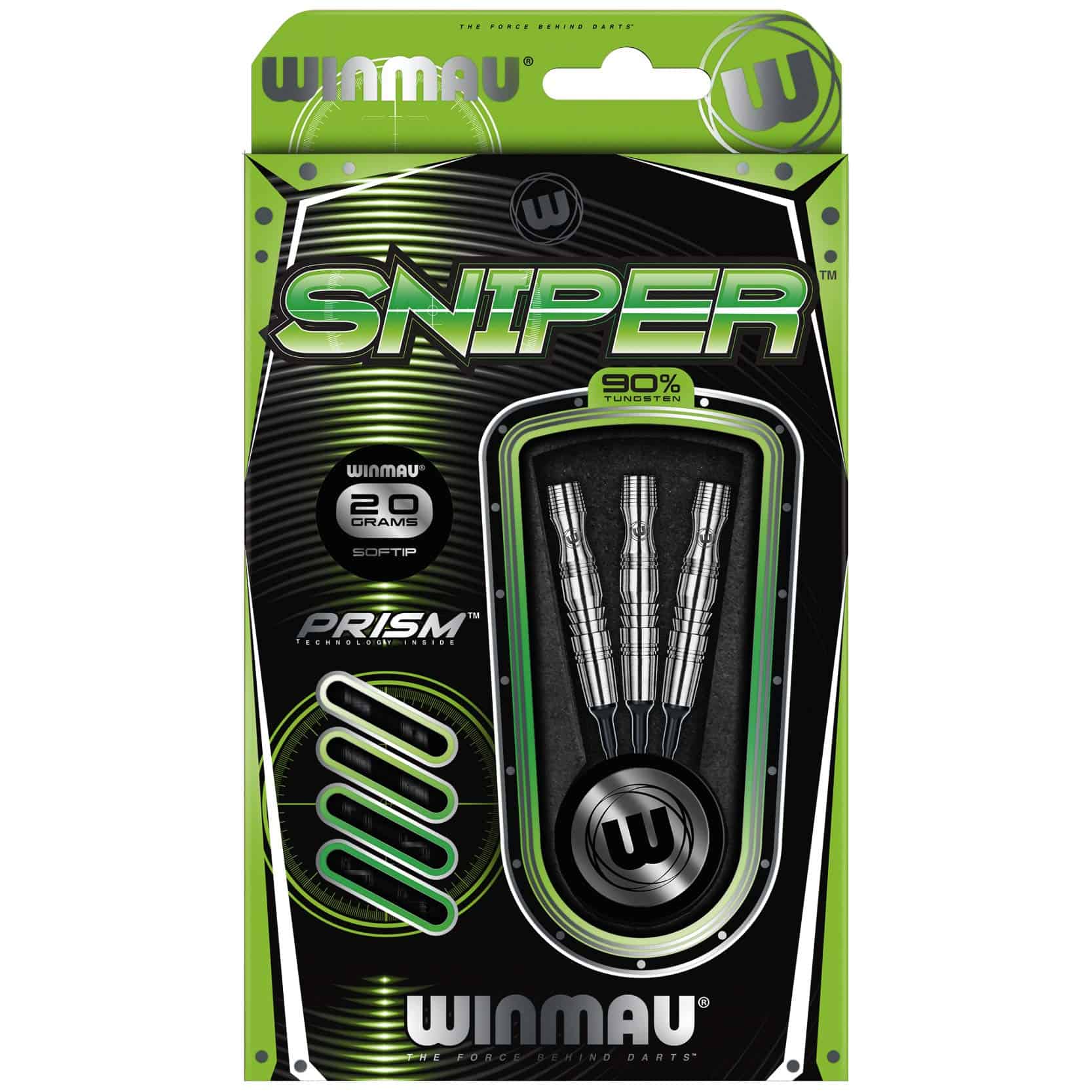 Winmau Sniper 20g Dardos de Tungsteno Softip con Vuelos y - Imagen 4