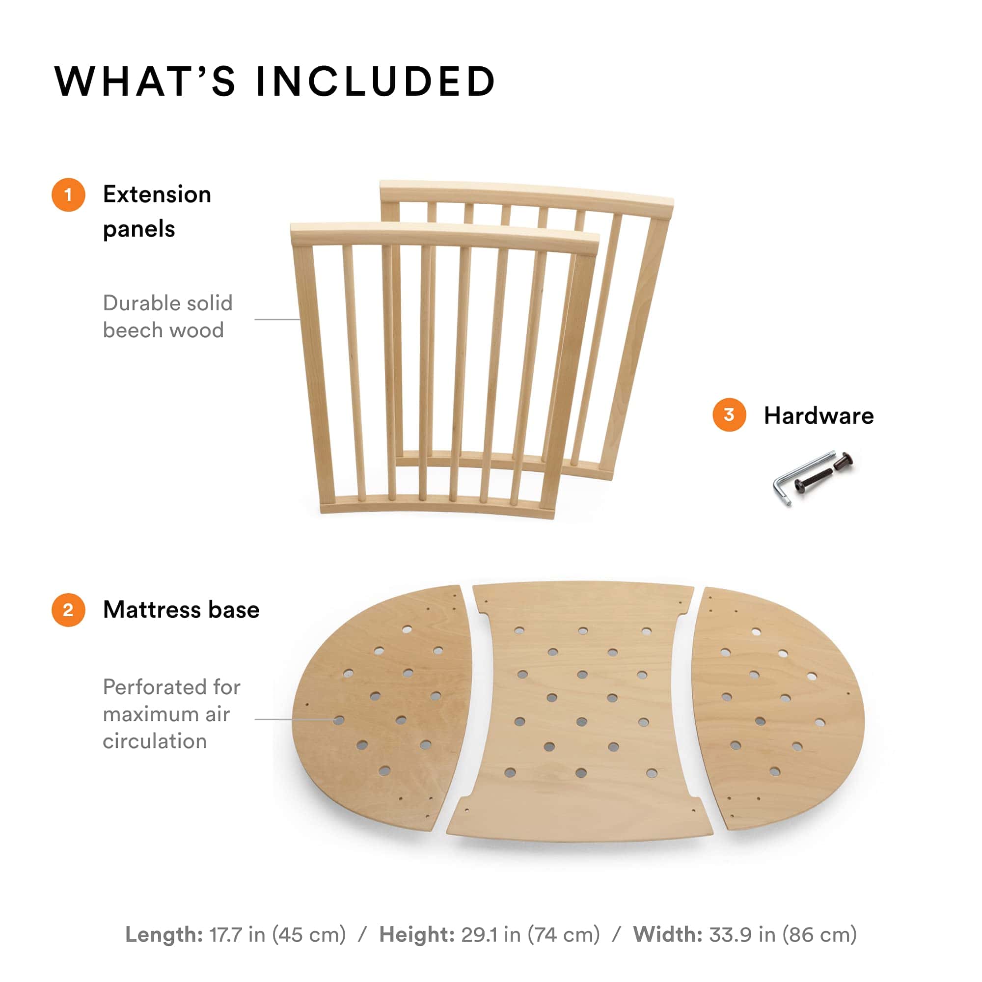 Extensión de Cama Stokke Sleepi V2, Natural - Compatible - Imagen 4