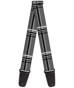 Correa de Guitarra a Cuadros Gris Negro Blanco de 2