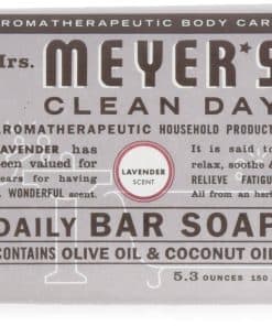 Jabón en barra Mrs. Meyers Lavanda 150g, Paquete de 12